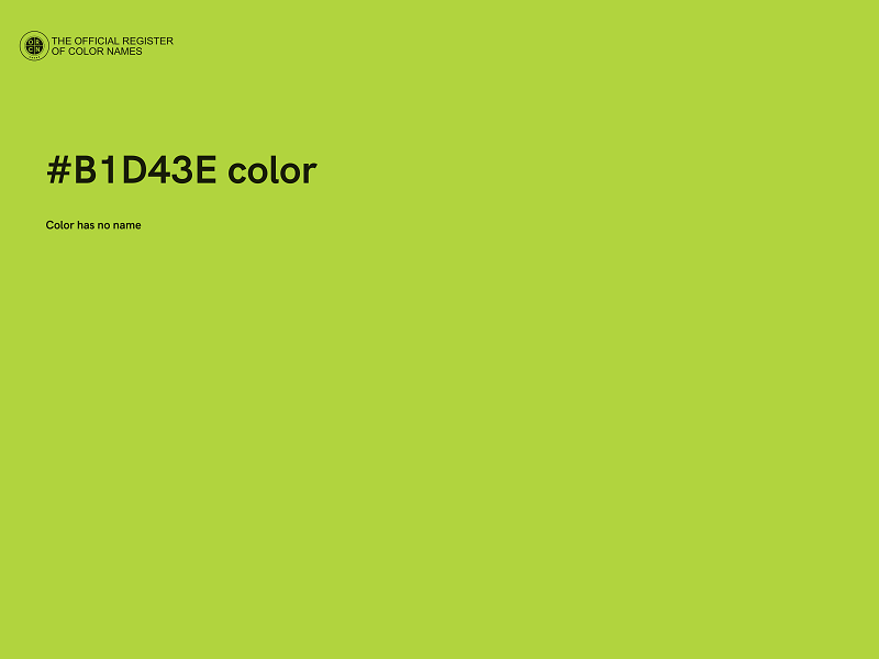 #B1D43E color image