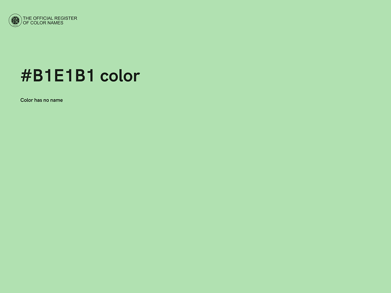 #B1E1B1 color image