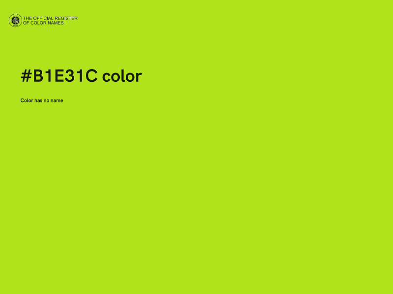 #B1E31C color image