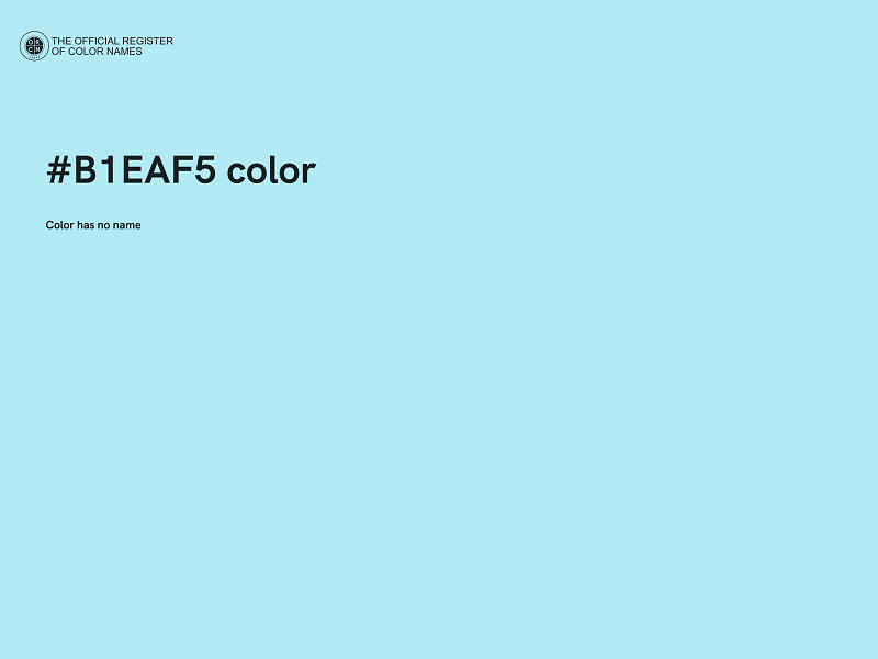 #B1EAF5 color image