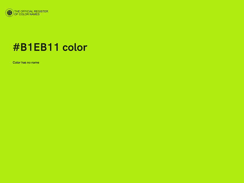 #B1EB11 color image