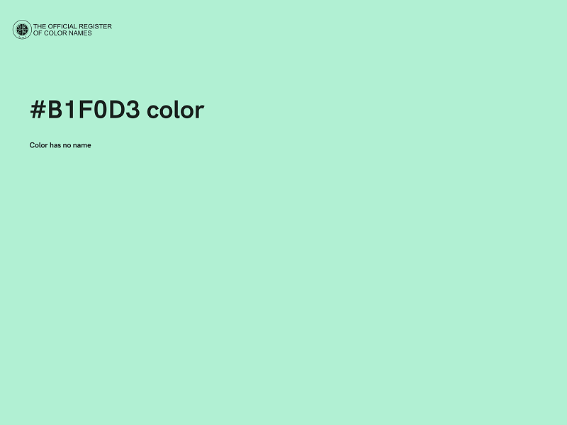 #B1F0D3 color image