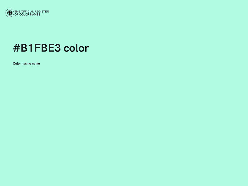 #B1FBE3 color image