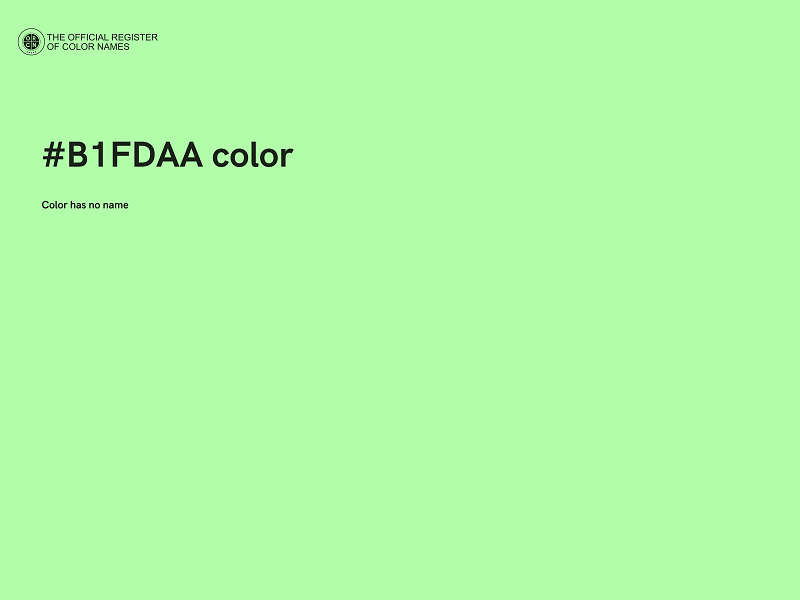 #B1FDAA color image