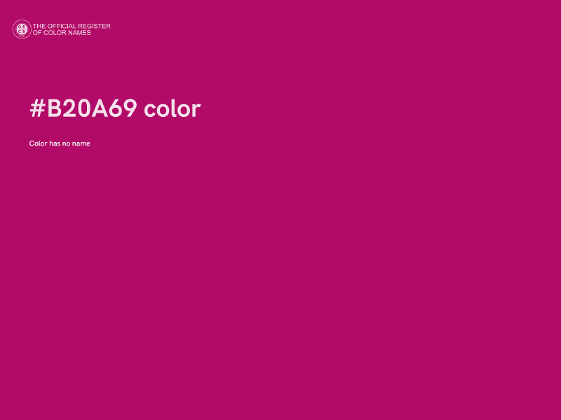 #B20A69 color image