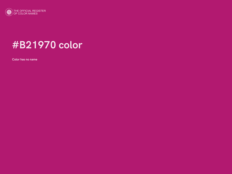 #B21970 color image