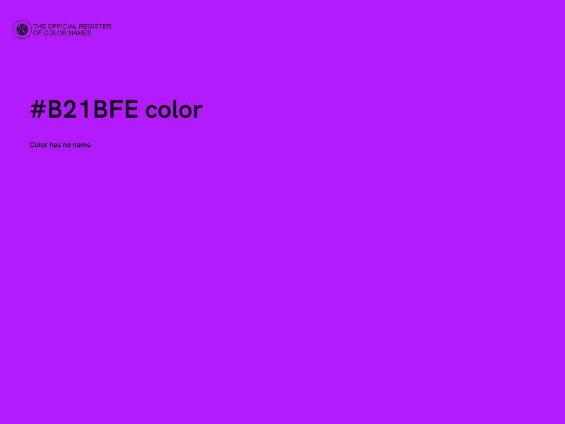 #B21BFE color image