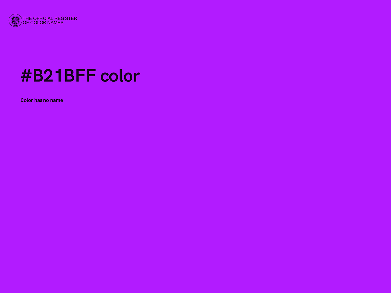 #B21BFF color image