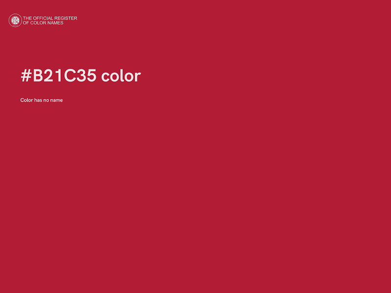 #B21C35 color image