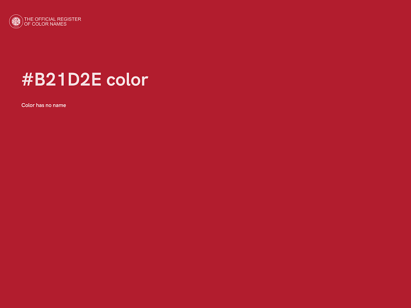 #B21D2E color image