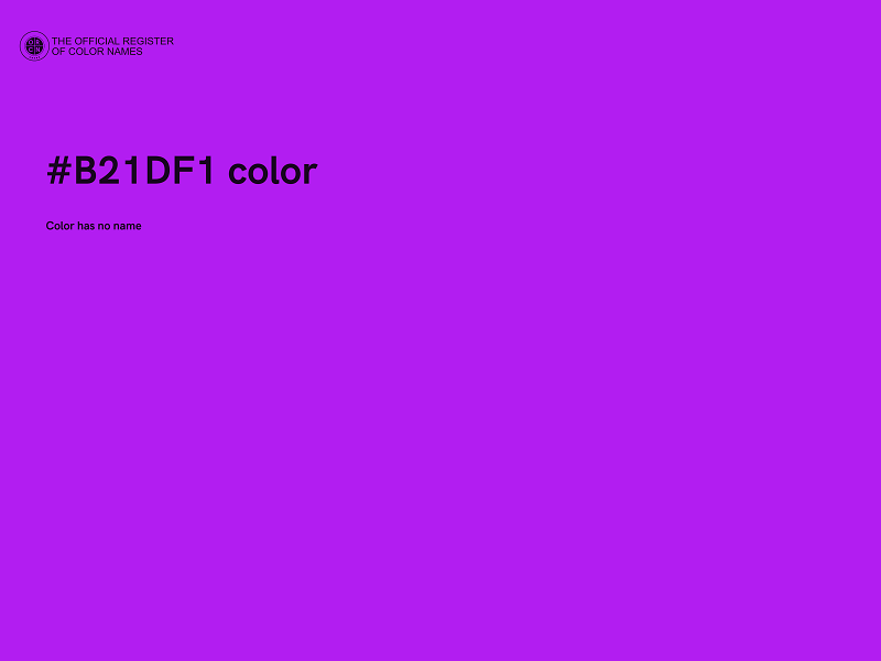 #B21DF1 color image