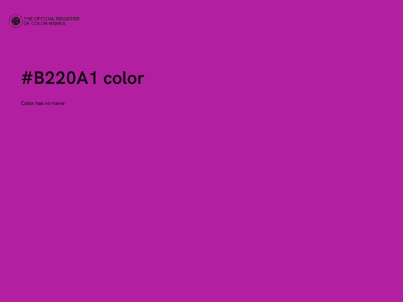 #B220A1 color image