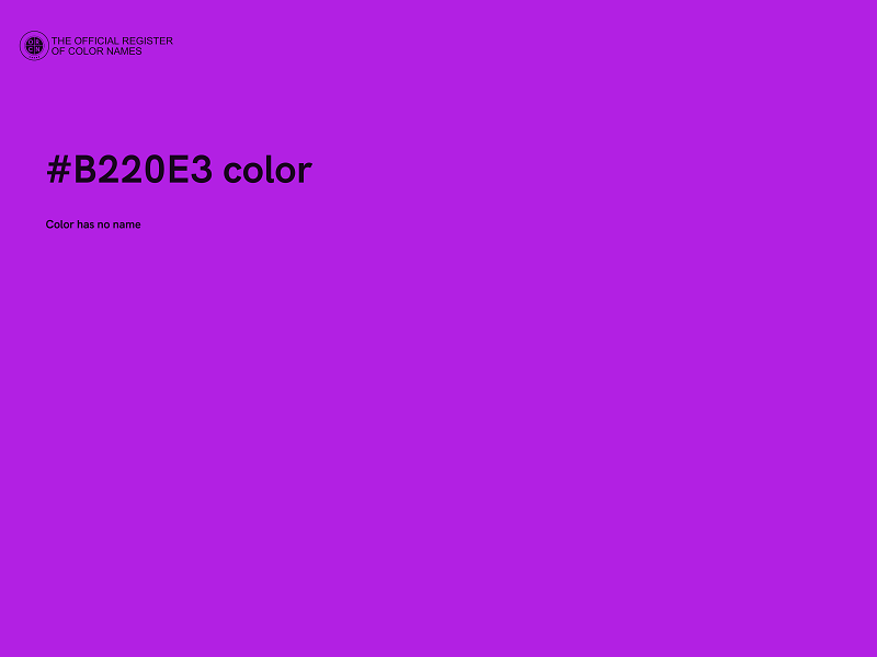 #B220E3 color image