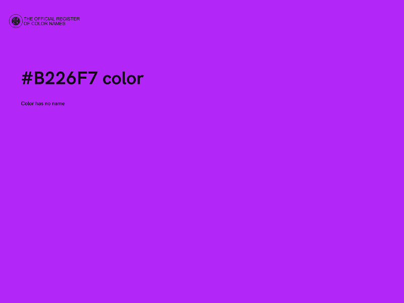 #B226F7 color image