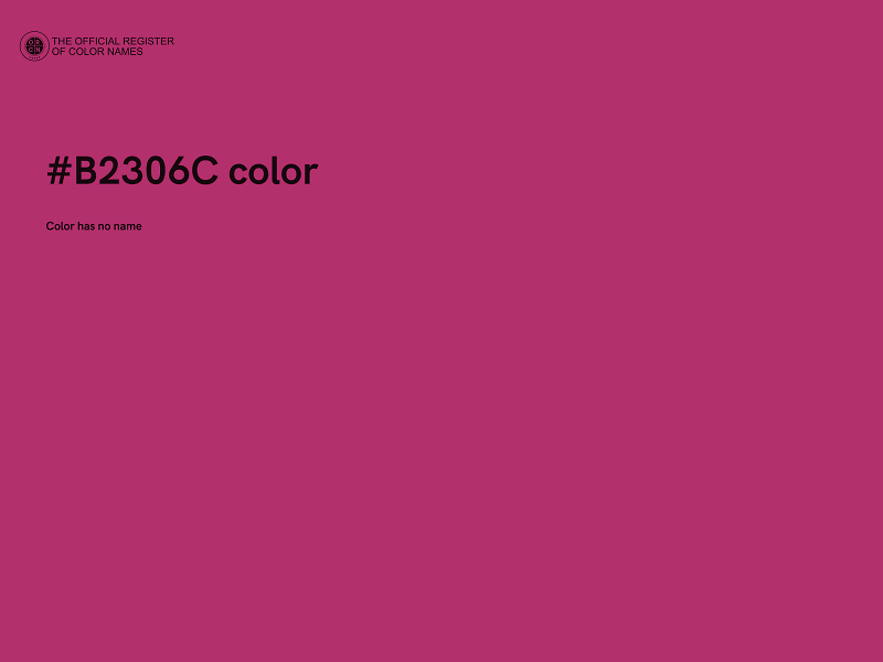 #B2306C color image