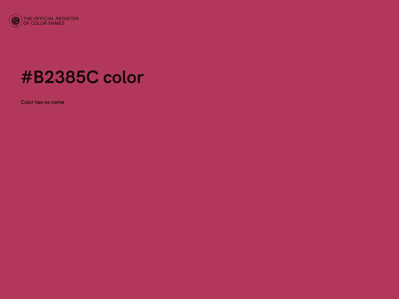 #B2385C color image