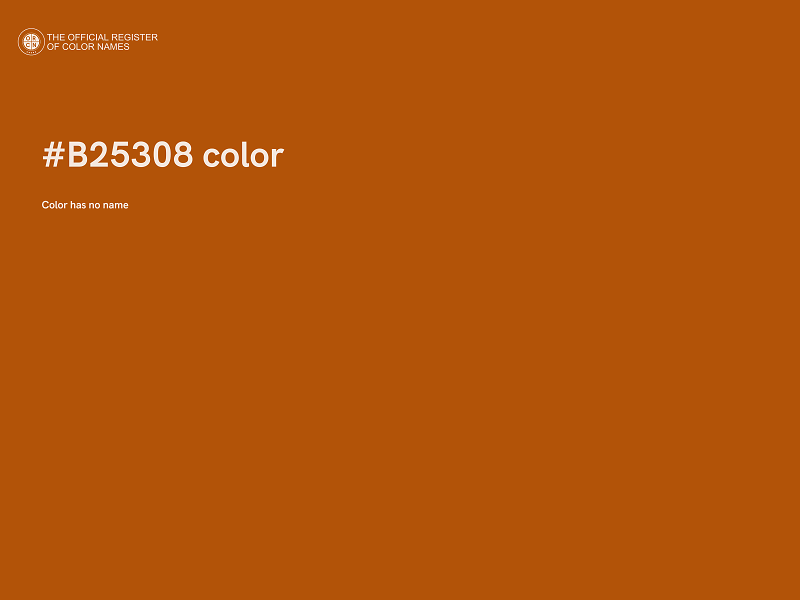 #B25308 color image