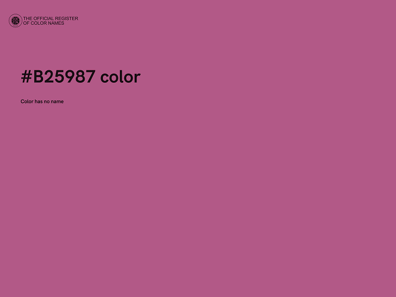 #B25987 color image