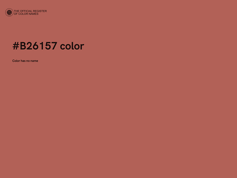 #B26157 color image