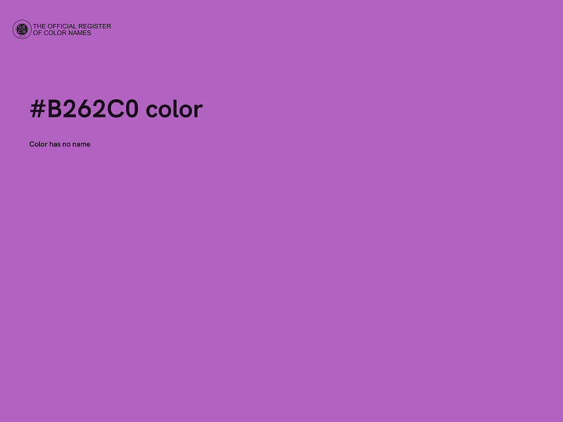 #B262C0 color image