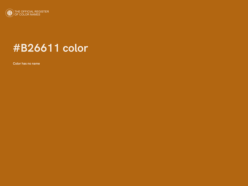 #B26611 color image