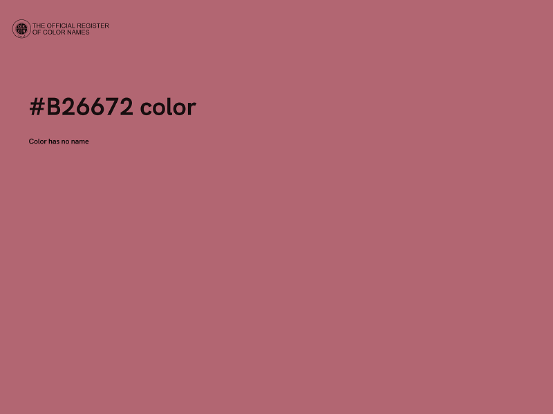 #B26672 color image