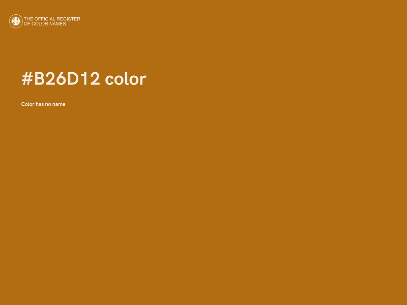 #B26D12 color image