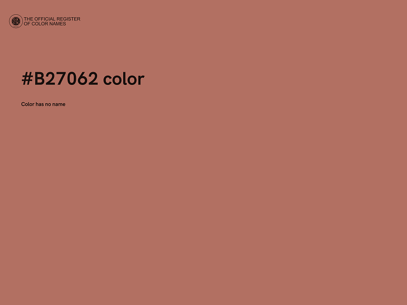 #B27062 color image