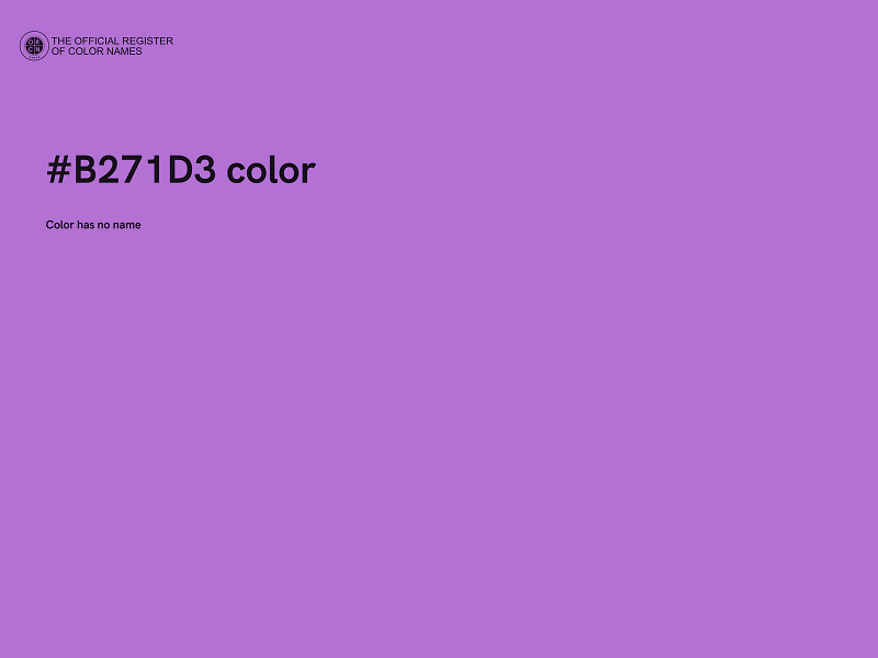 #B271D3 color image