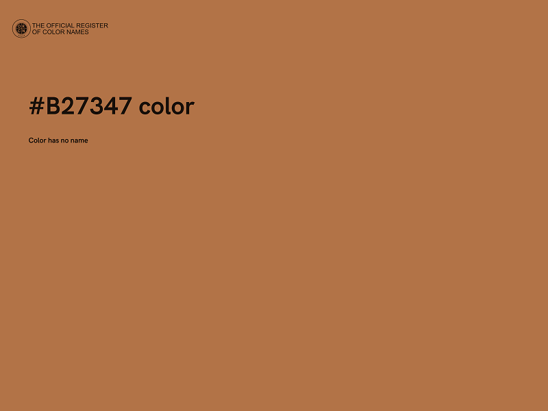 #B27347 color image