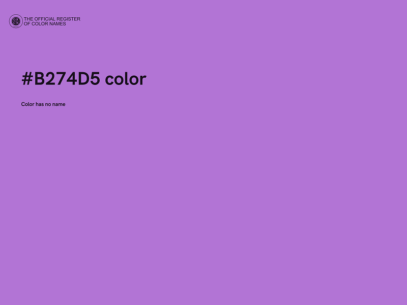 #B274D5 color image