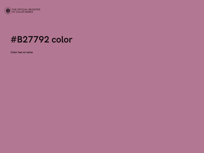 #B27792 color image