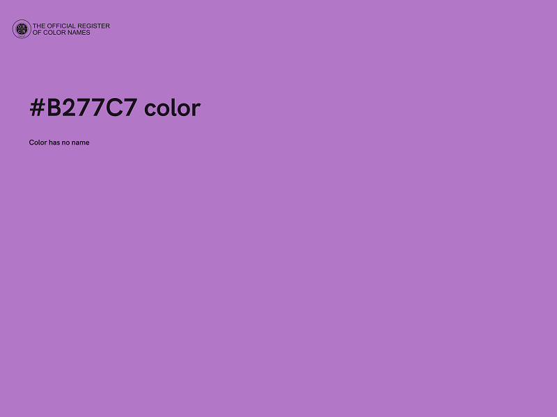 #B277C7 color image