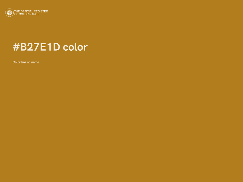 #B27E1D color image