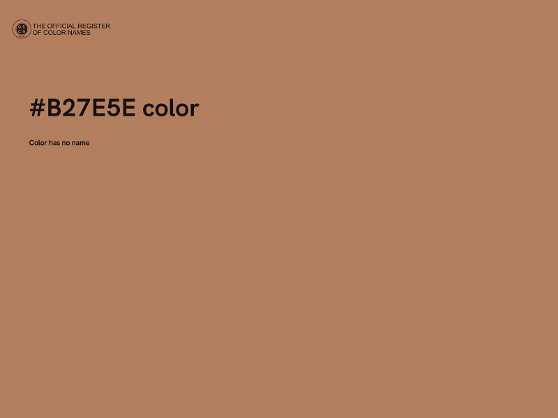 #B27E5E color image