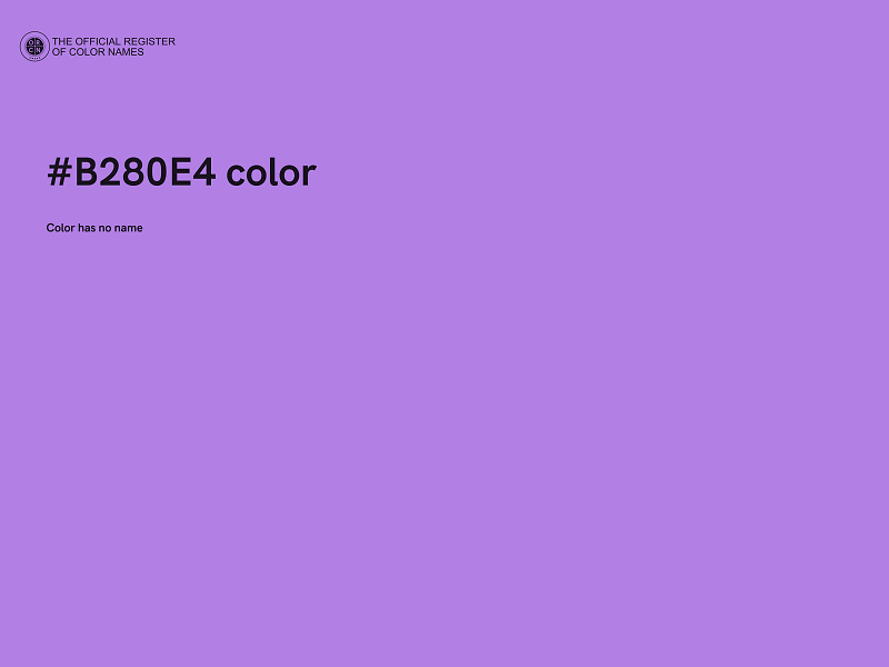 #B280E4 color image