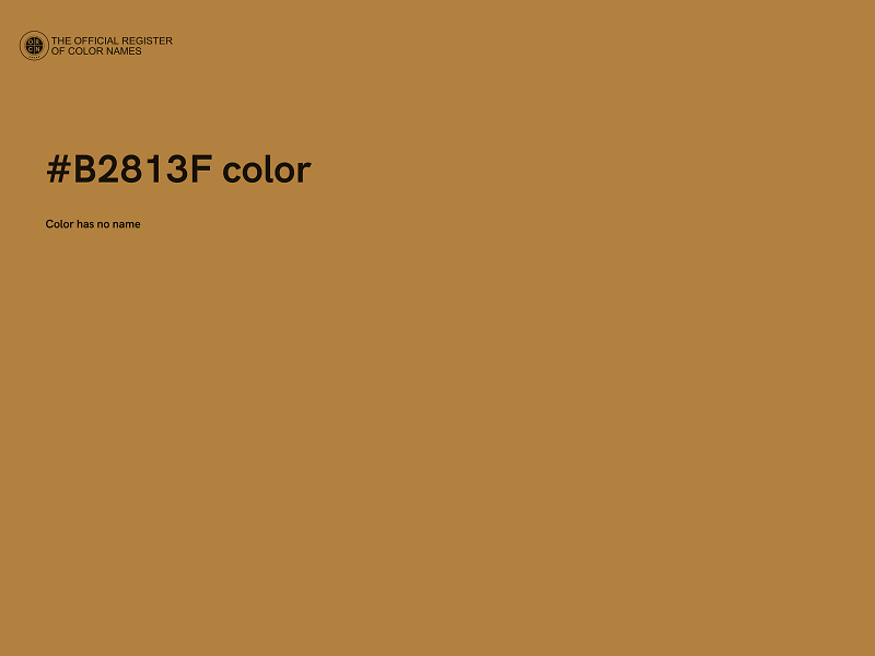 #B2813F color image