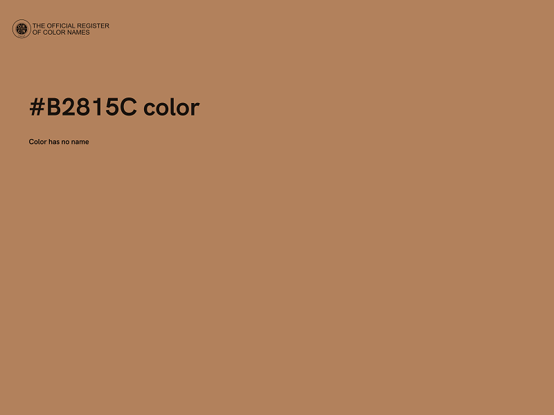 #B2815C color image