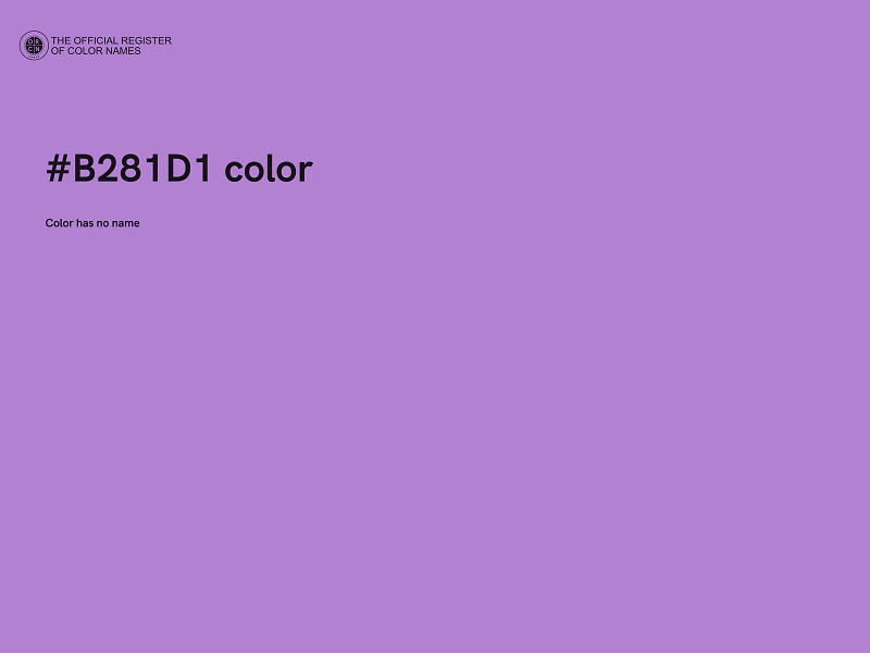 #B281D1 color image