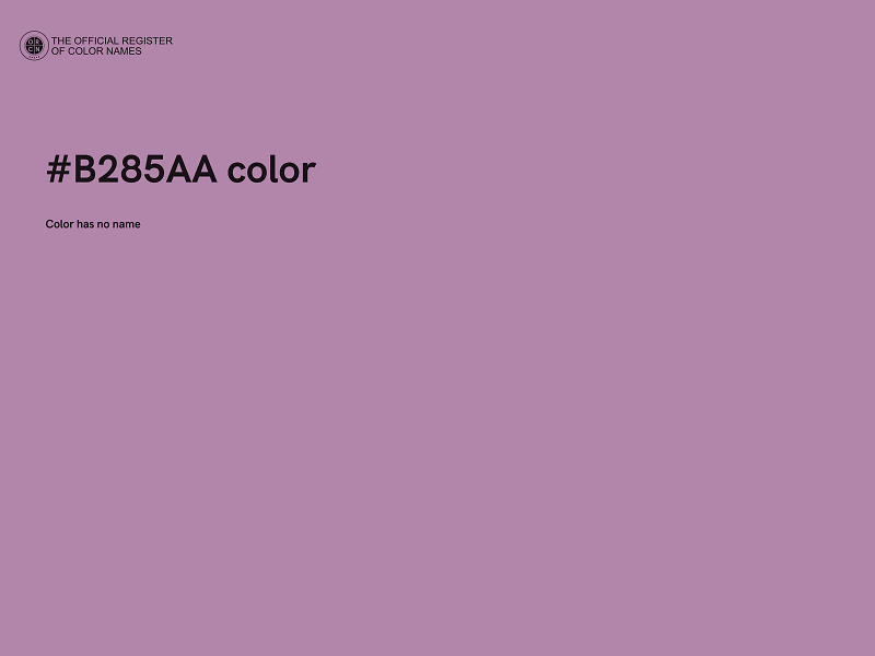 #B285AA color image