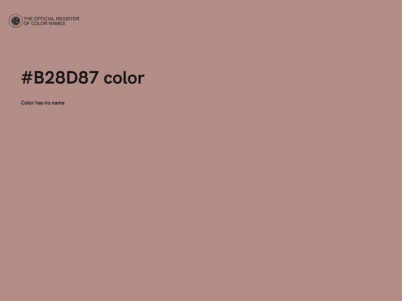 #B28D87 color image