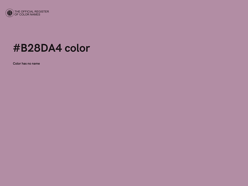 #B28DA4 color image