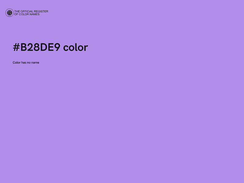 #B28DE9 color image