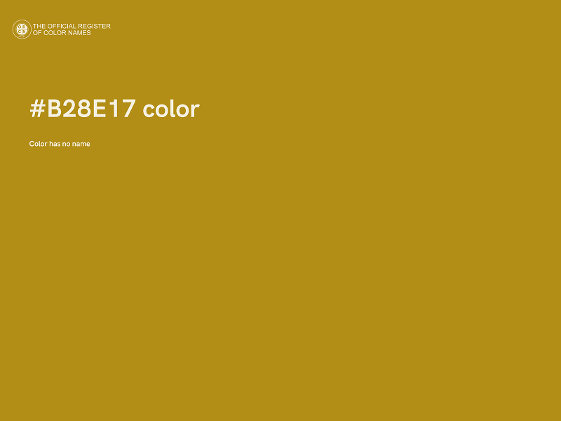 #B28E17 color image