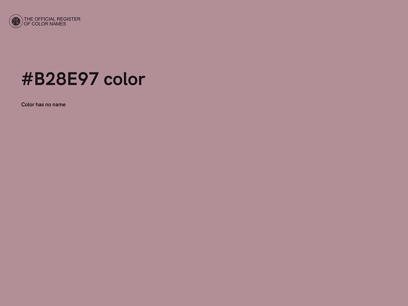 #B28E97 color image