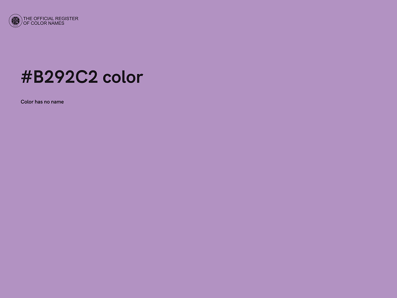 #B292C2 color image