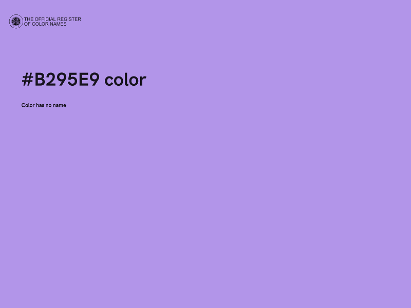 #B295E9 color image