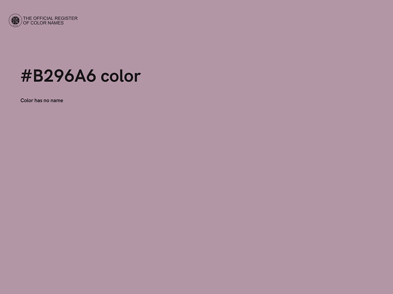 #B296A6 color image