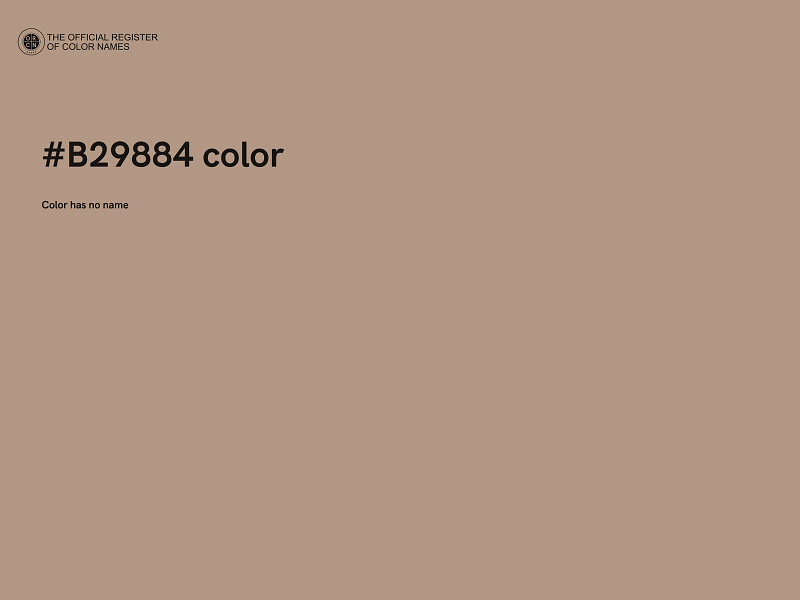 #B29884 color image