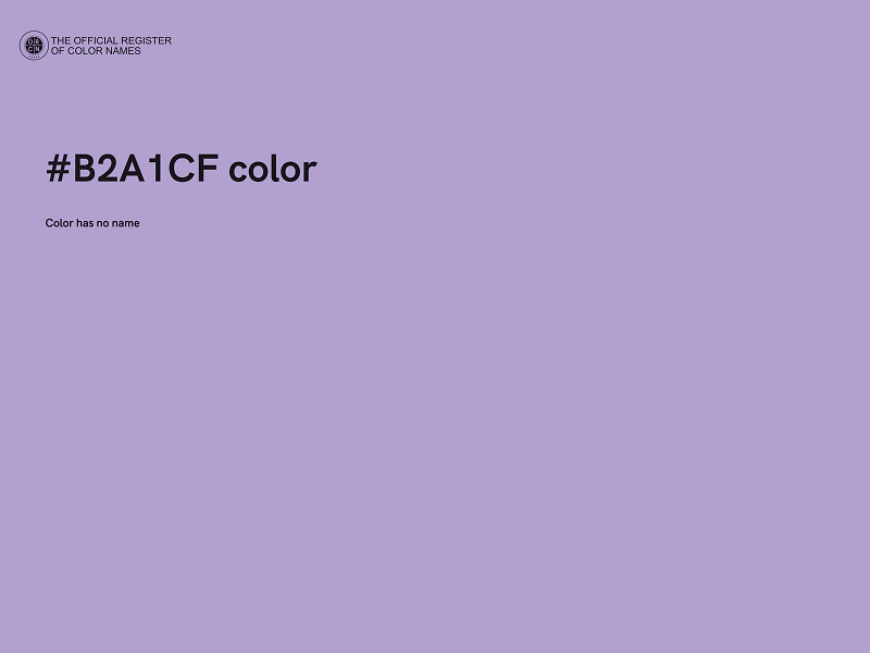 #B2A1CF color image